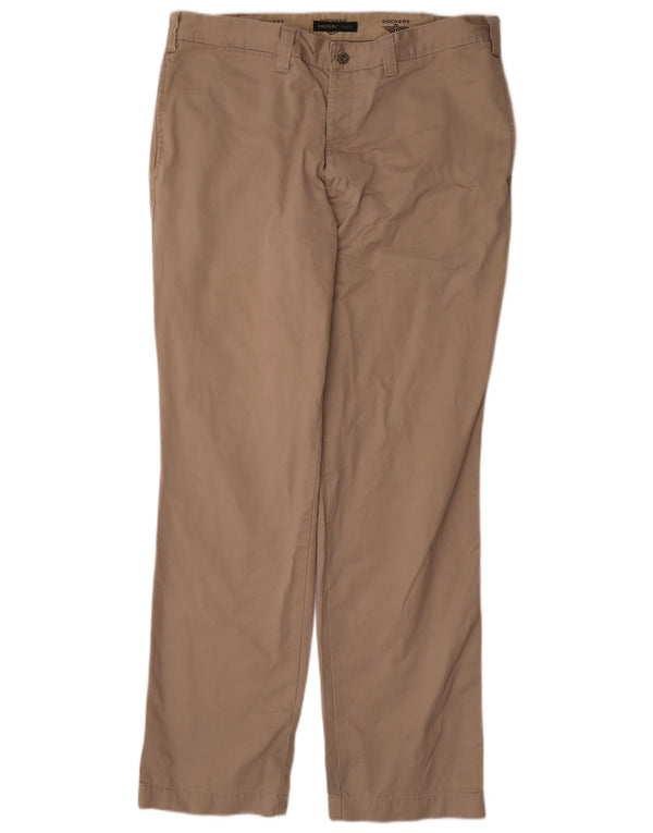 DOCKERS Herre Khakis Lige Chinobukser W38 L34 Beige