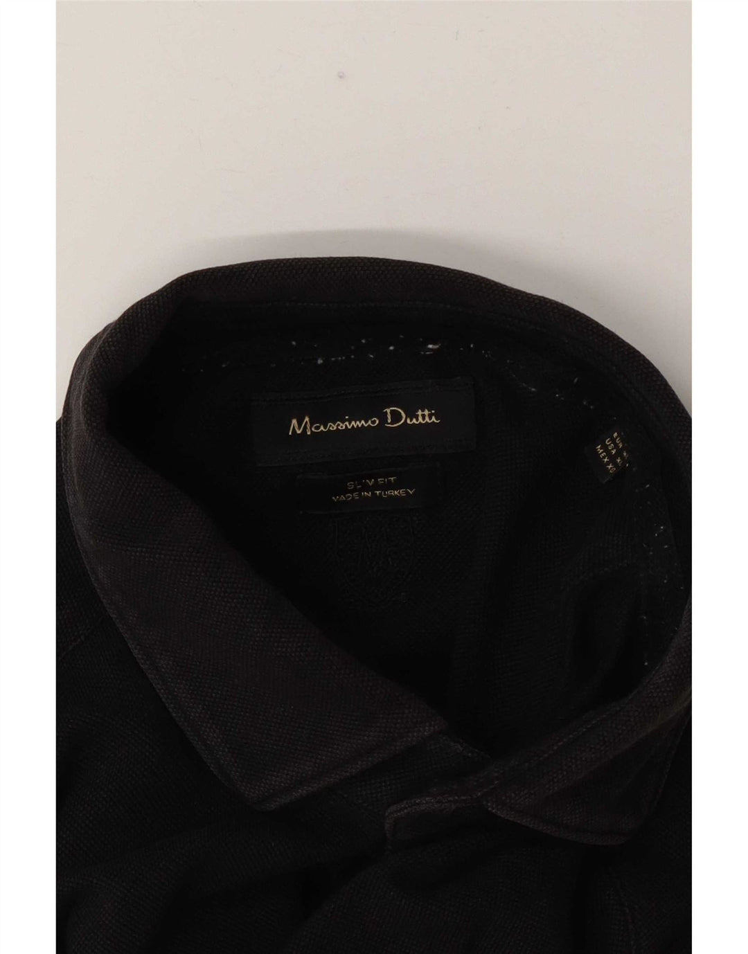 Massimo Dutti Herre Slim Fit Shirt XL Sort