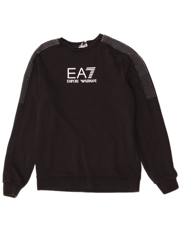 Emporio Armani Boys Grafisk Sweatshirt Jumper 13-14 år Sort Sports