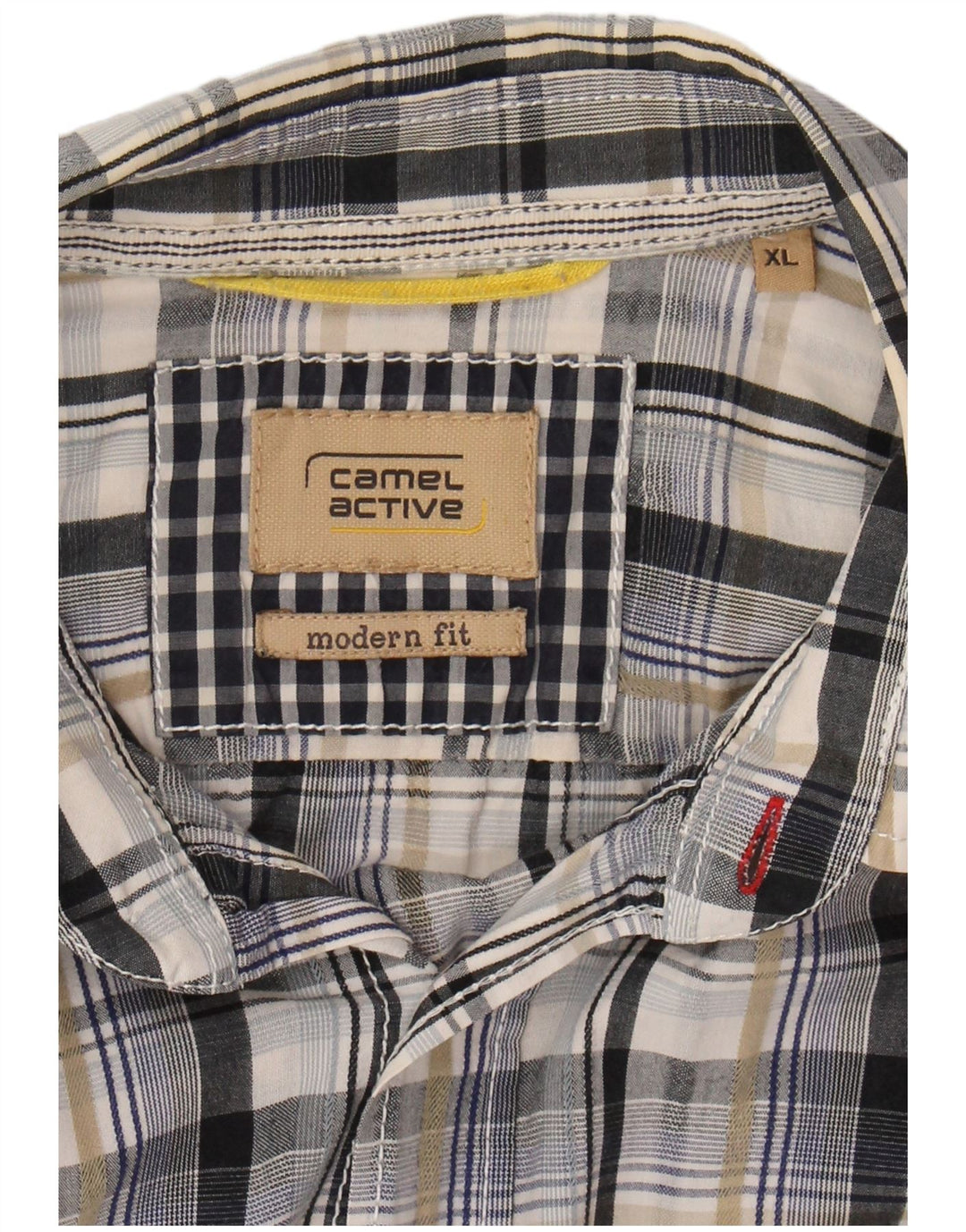 CAMEL ACTIVE Mens Modern Fit Short Sleeve Shirt XL Multicoloured Check