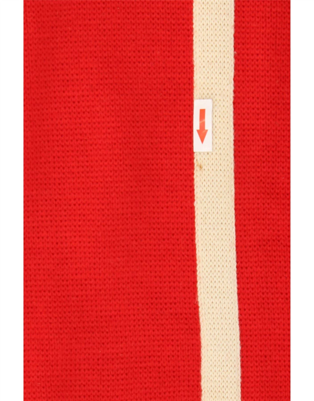 Life Line Herre Crew Neck Jumper Sweater Medium Rød Colourblock Uld