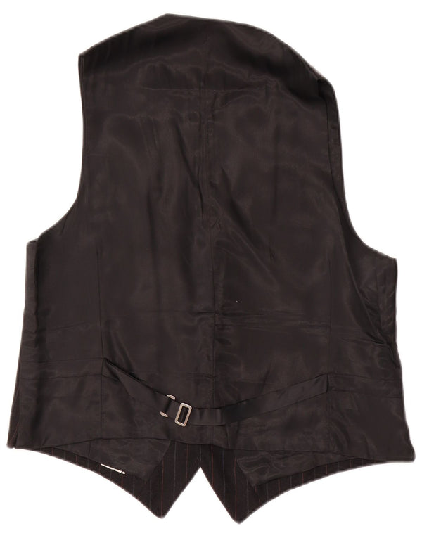 Vintage herrevest lille sort stribet