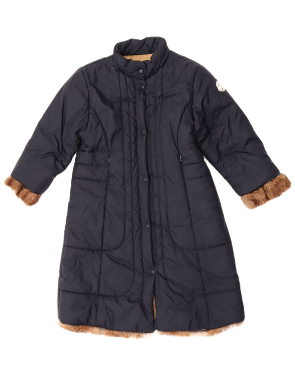 Moncler piger polstret frakke 5-6 år marineblå polyester