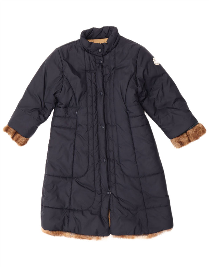 Moncler piger polstret frakke 5-6 år marineblå polyester