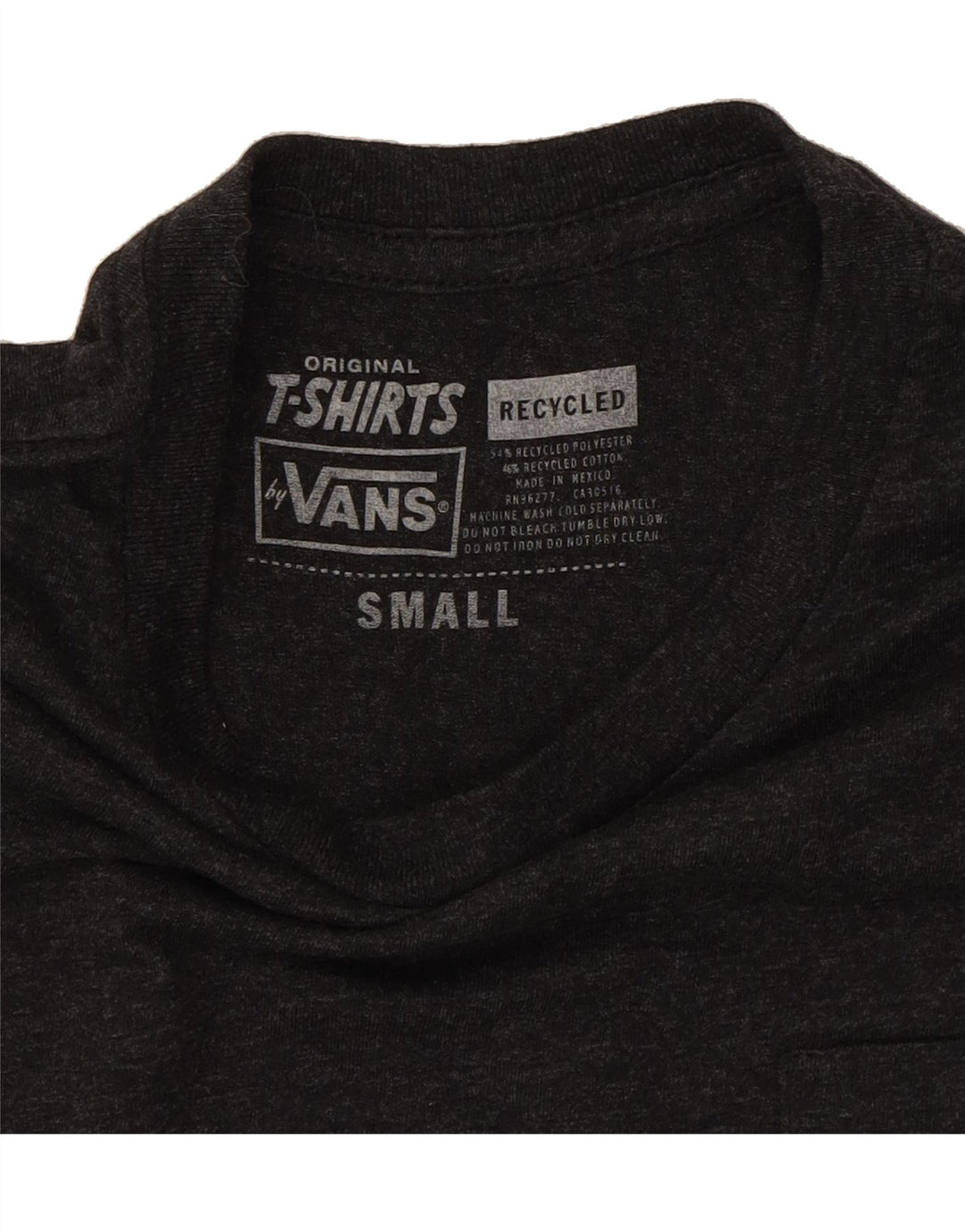 VANS Mens Graphic T-Shirt Top Small Grey Polyester Vintage Vans and Second-Hand Vans from Messina Hembry 