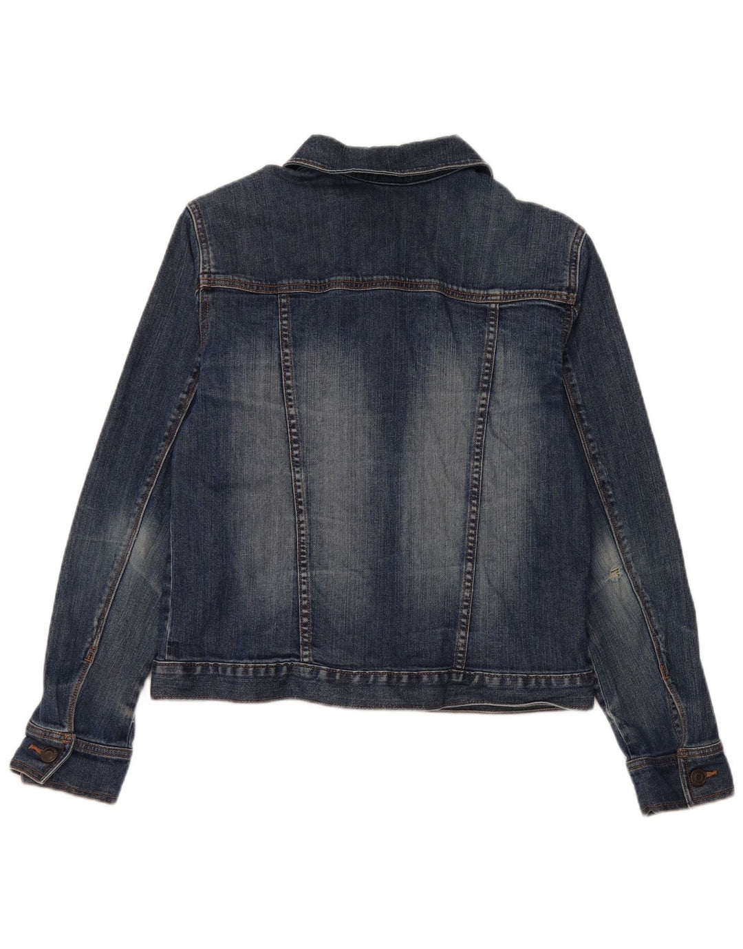 Eddie Bauer Dame denimjakke UK 14 Medium Blue Cotton