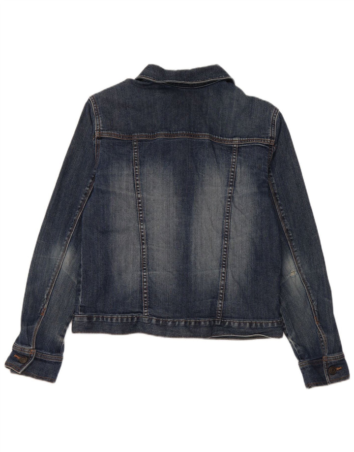 Eddie Bauer Dame denimjakke UK 14 Medium Blue Cotton