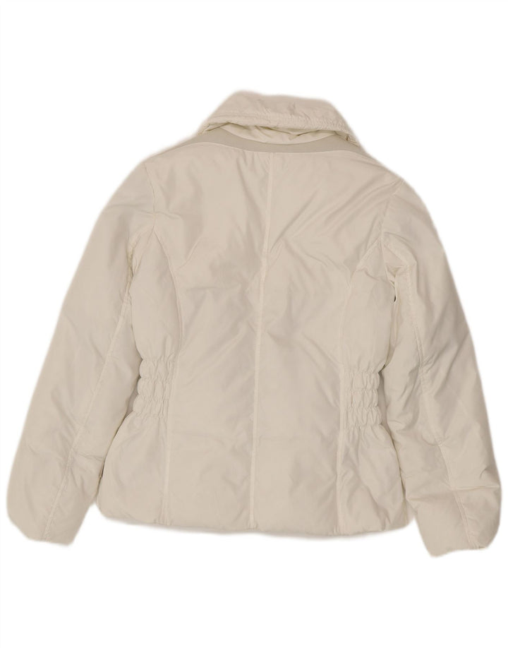 Geox Womens Respira Oversized polstret jakke UK 6 XS Hvid polyester