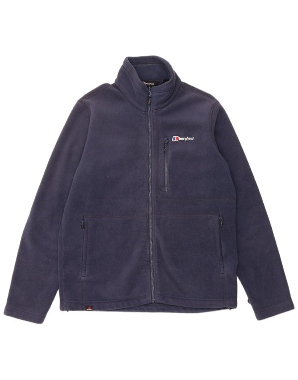 Berghaus Herre Liner Fleece Jakke UK 40 Large Navy Blue Polyester