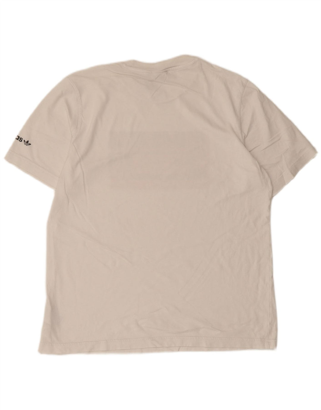 Adidas Grafisk T-shirt top til mænd Medium hvid bomuld