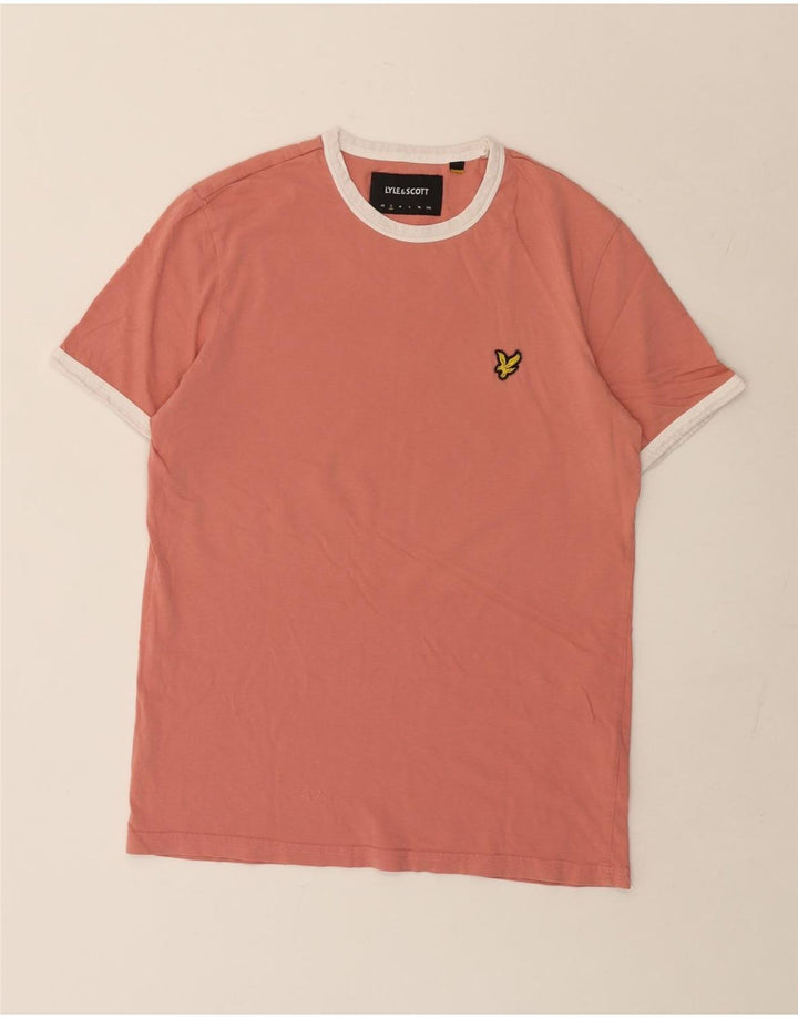 Lyle & Scott Herre T-shirt Top Lille Pink Bomuld