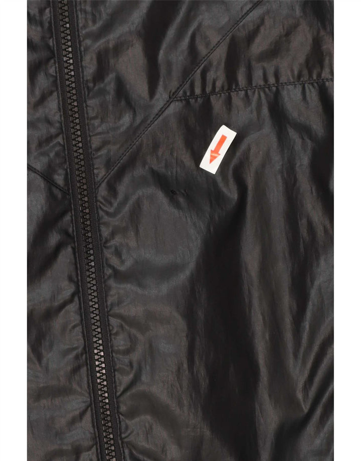 Adidas Regnjakke med hætte til mænd UK 38 Medium Sort Polyester