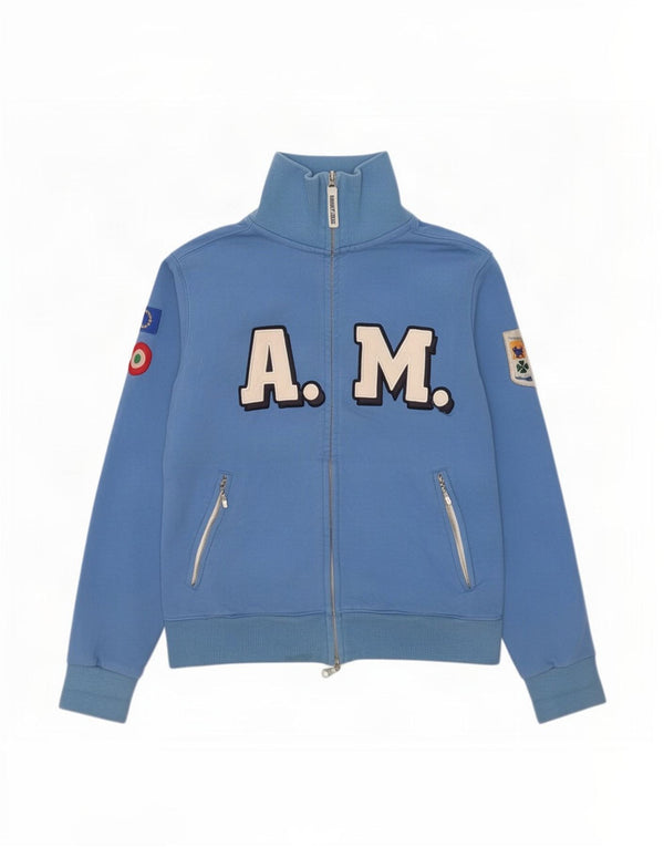 Aeronautica Militare Mens Graphic Tracksuit Top Jacket Small Blue Cotton