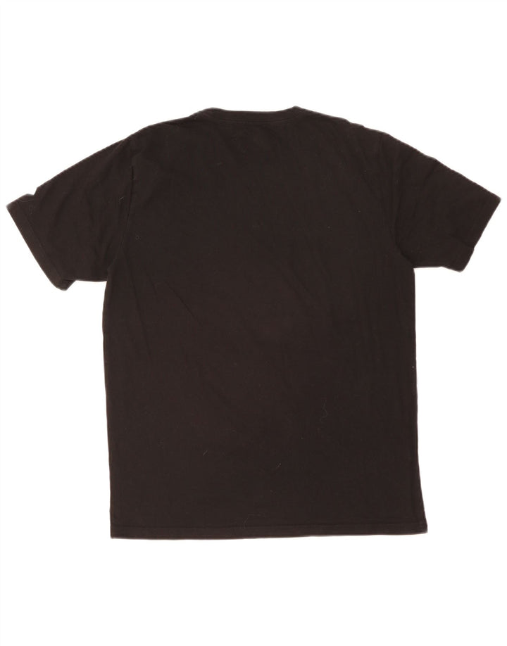 Converse Dame Oversized grafisk T-shirt Top UK 10 Small Black Floral