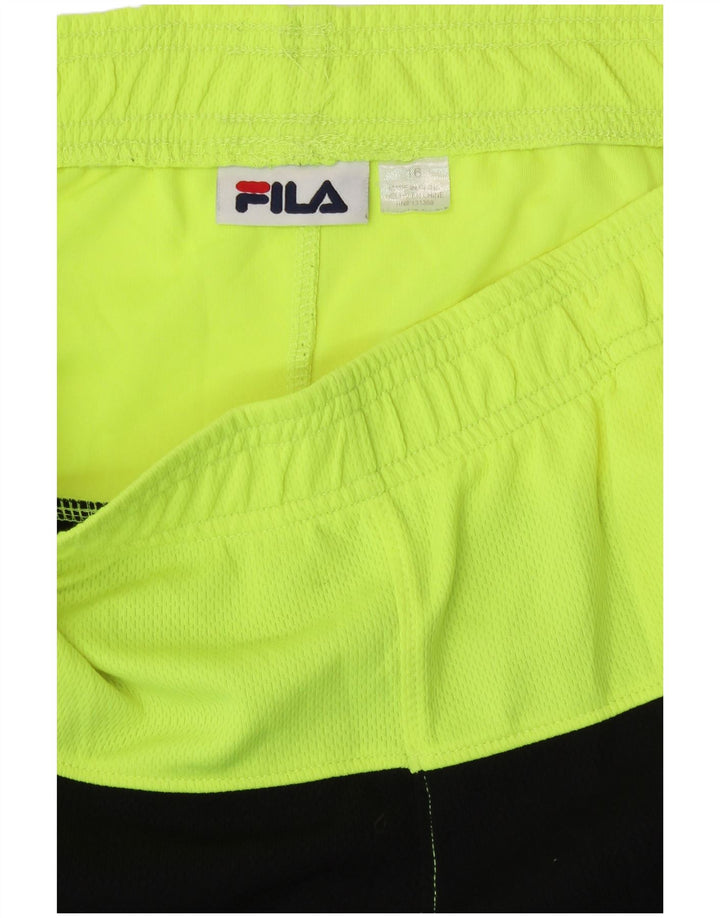 Fila Boys Sports Shorts 15-16 år Sort Colourblock Polyester