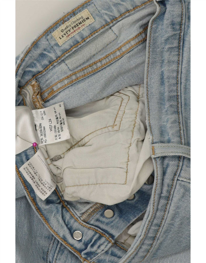 Levi's lige jeans til kvinder W27 L26 blå bomuld