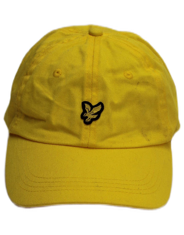 LYLE & SCOTT Grafisk baseballkasket til mænd One Size Gul bomuld Classic