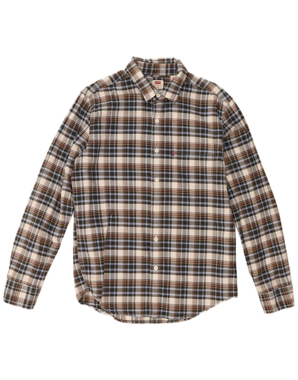 Levi's Herre Standard Fit skjorte Medium Flerfarvet ternet bomuld