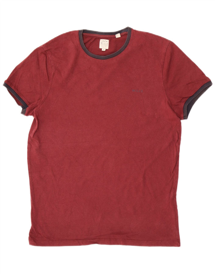 Jack Wills Herre T-shirt Top Medium rødbrun bomuld