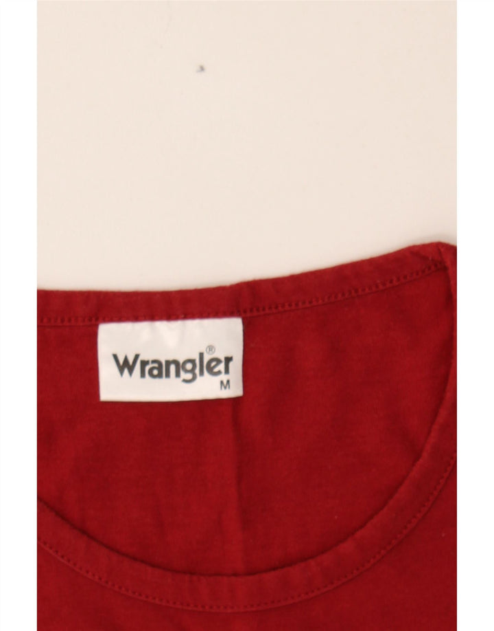 WRANGLER Womens Vest Top UK 14 Medium Red Cotton Vintage Wrangler and Second-Hand Wrangler from Messina Hembry 