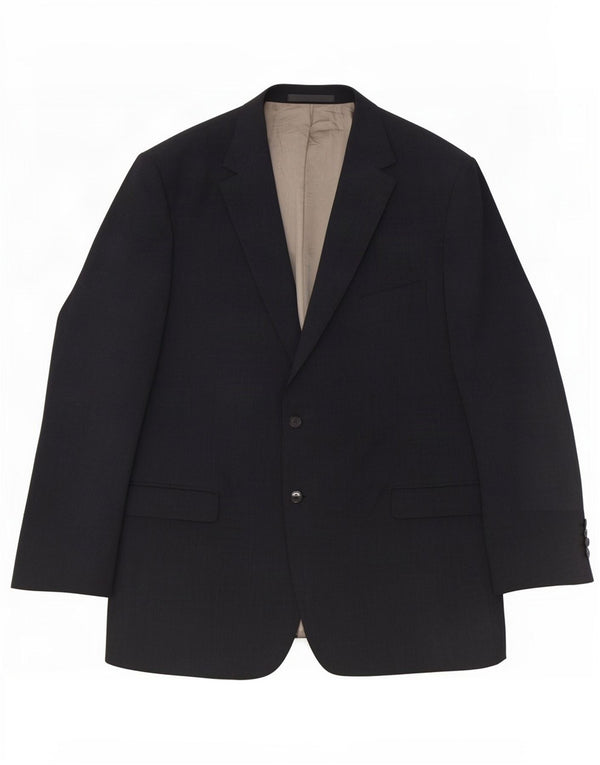 Marks & Spencer Herre lang 2-knaps blazerjakke UK 48 2XL Grå uld