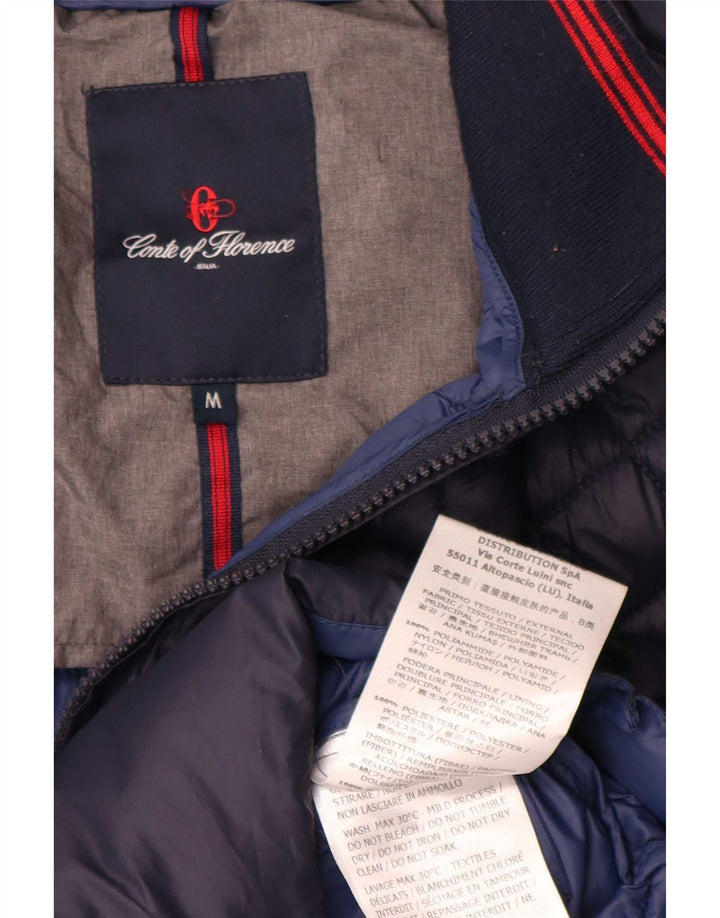 Conte of Florence Polstret jakke til mænd UK 38 Medium Navyblå polyamid