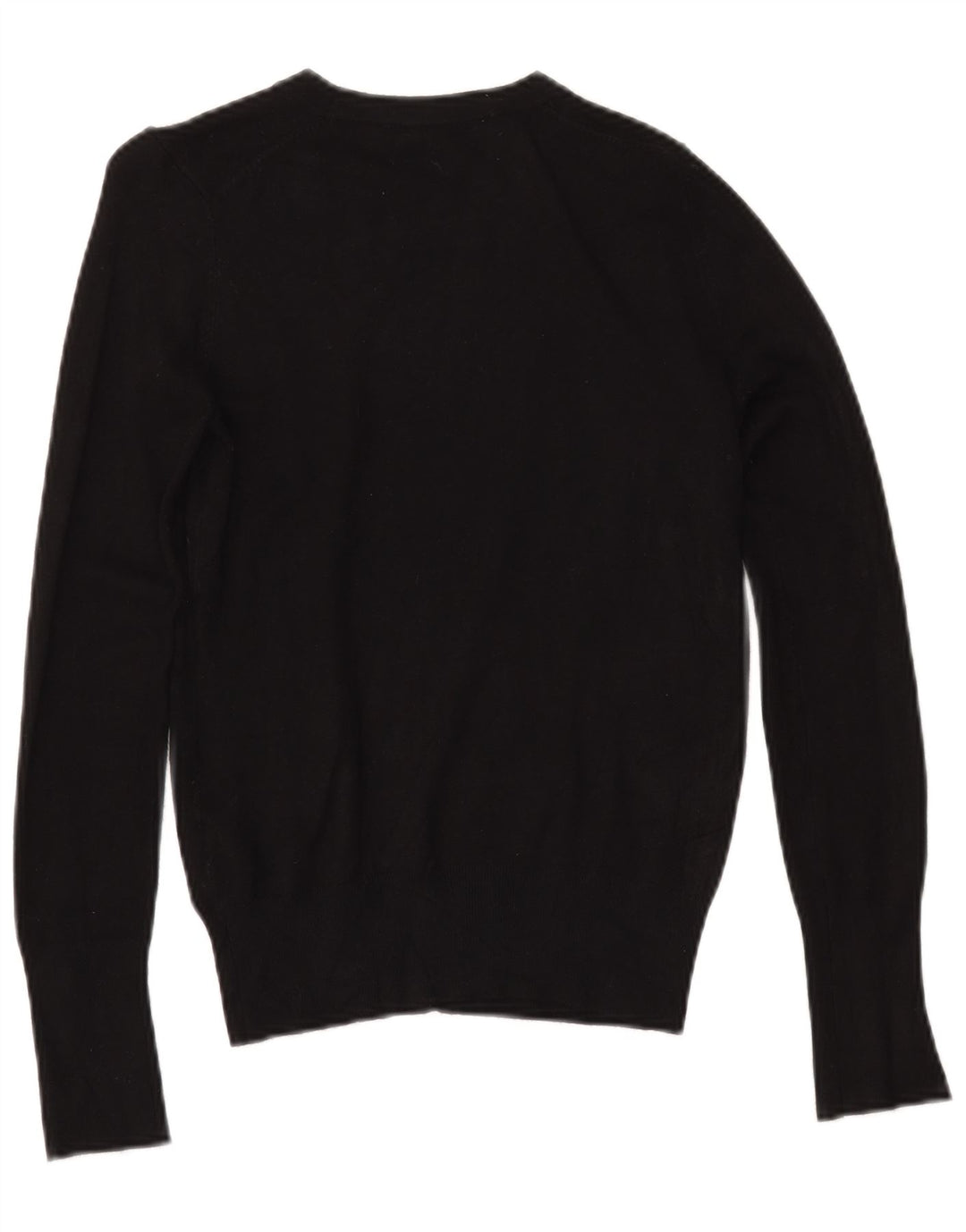 ZARA Dame Boat Neck Jumper Sweater UK 10 Small Black Viscose