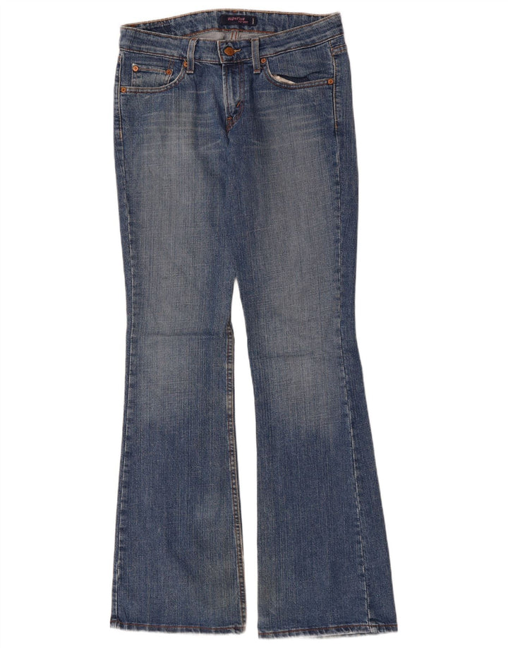 LEVI'S Dame 518 Super Low Bootcut Jeans US 7 Medium W30 L34 Blå Bomuld