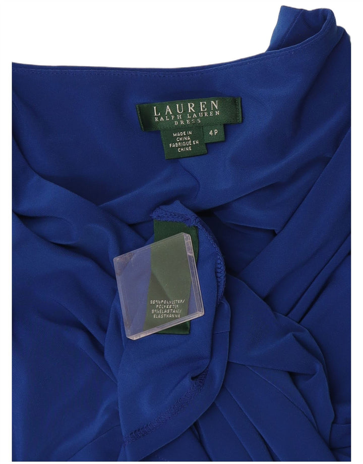 Ralph Lauren Dame Ærmeløs Skede Kjole US 4 Small Blue Polyester