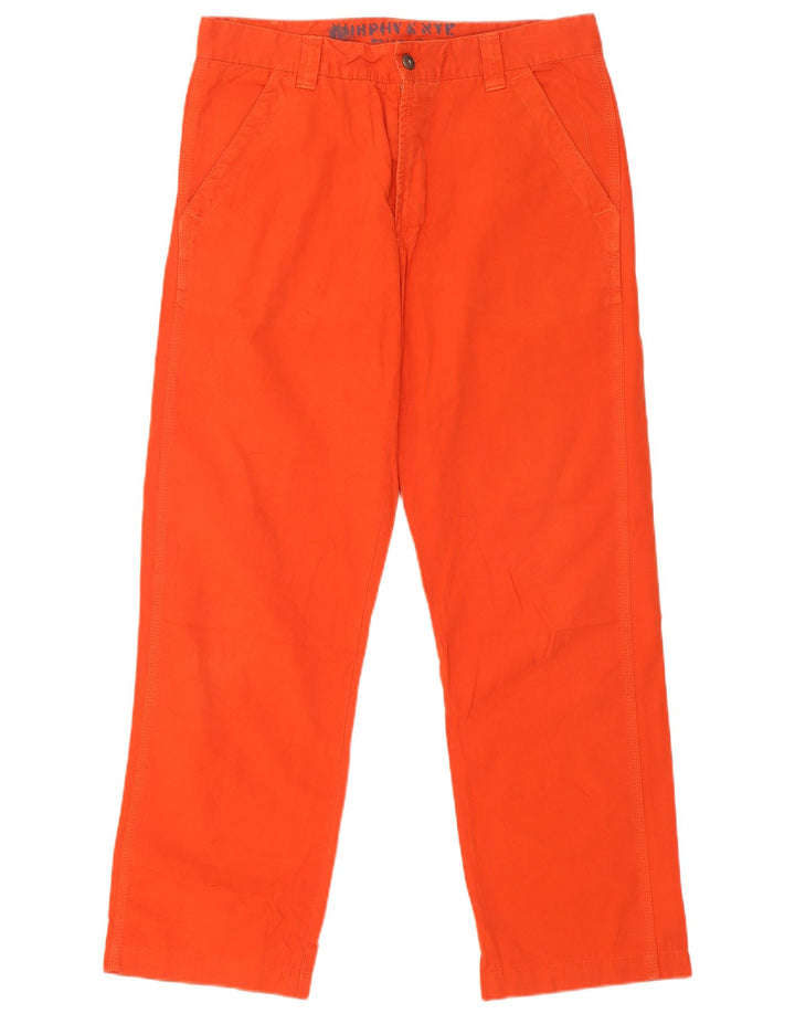 Murphy & Nye Herre Sailmakers Lige Bukser W33 L30 Orange Bomuld