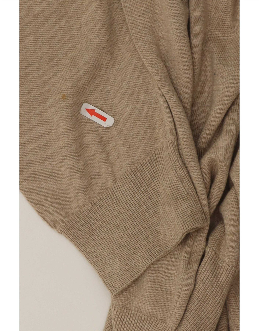 Marks & Spencer Herre sweater med rund hals XL Beige bomuld