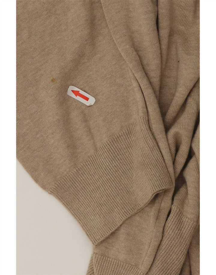 Marks & Spencer Herre sweater med rund hals XL Beige bomuld