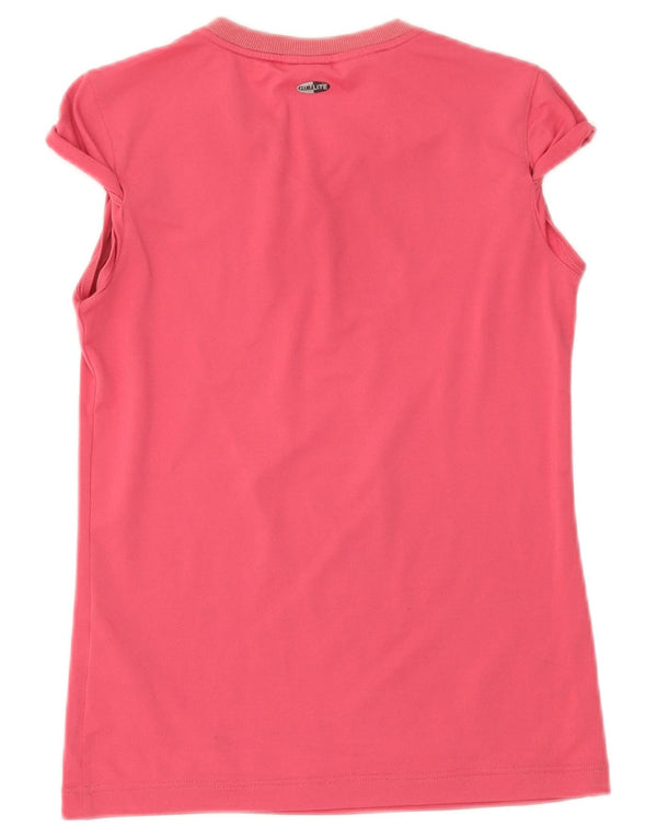 Adidas Girls Climalite Grafisk T-Shirt Top 11-12 år Pink Polyester