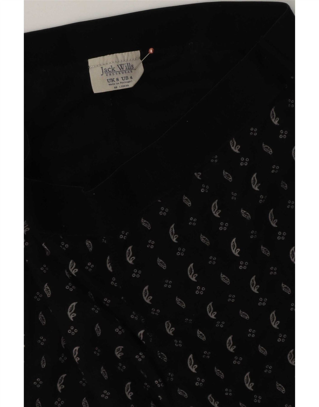 Jack Wills Kvinders abstrakt mønster Leggings UK 8 Small Black