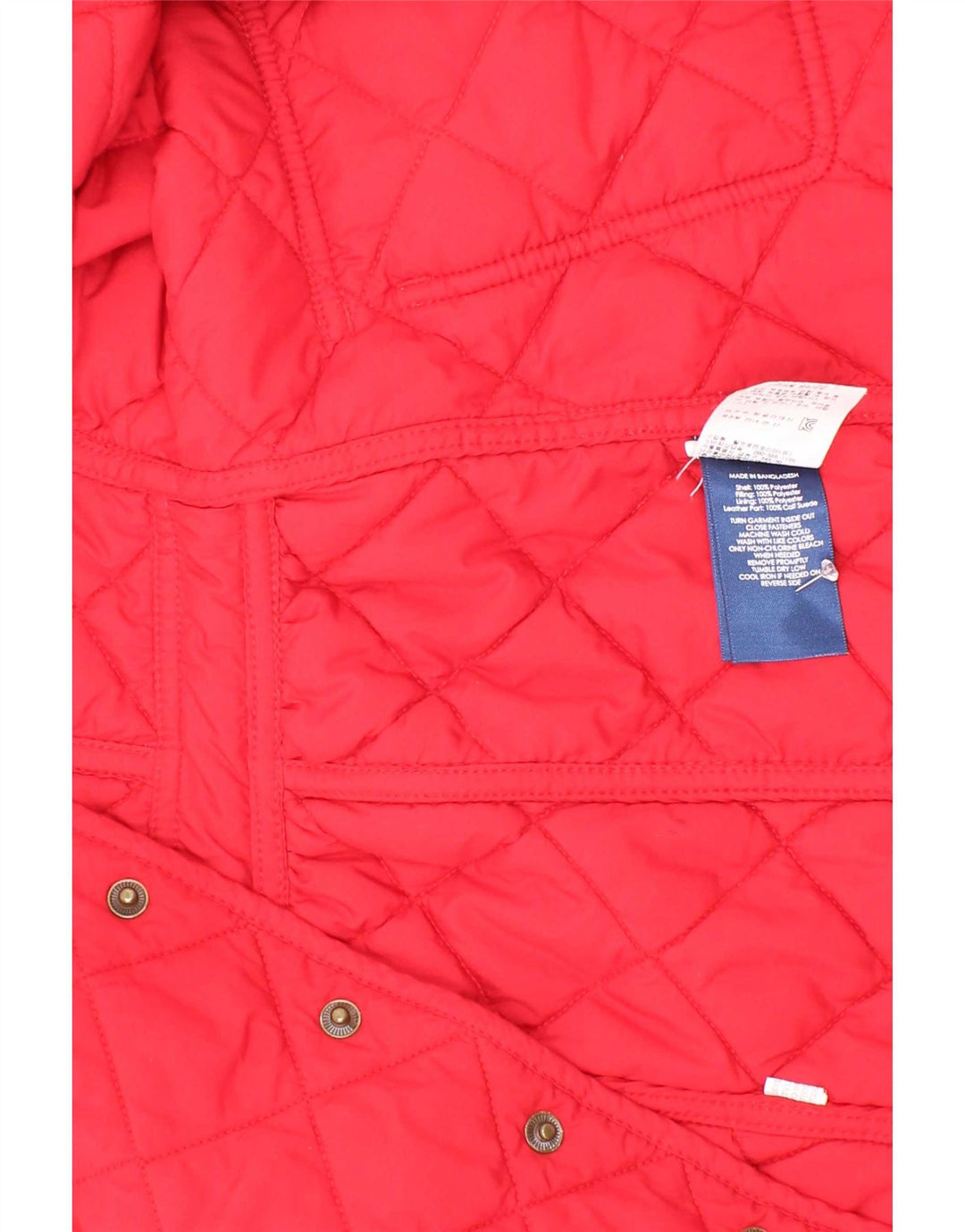 Ralph Lauren Quiltet overfrakke til piger 2-3 år Rød Colourblock Polyester