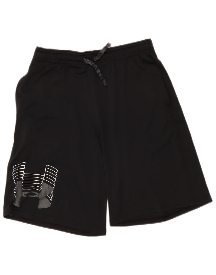 UNDER ARMOUR Drenge Heat Gear Grafiske sportsshorts 13-14 år XL Sort