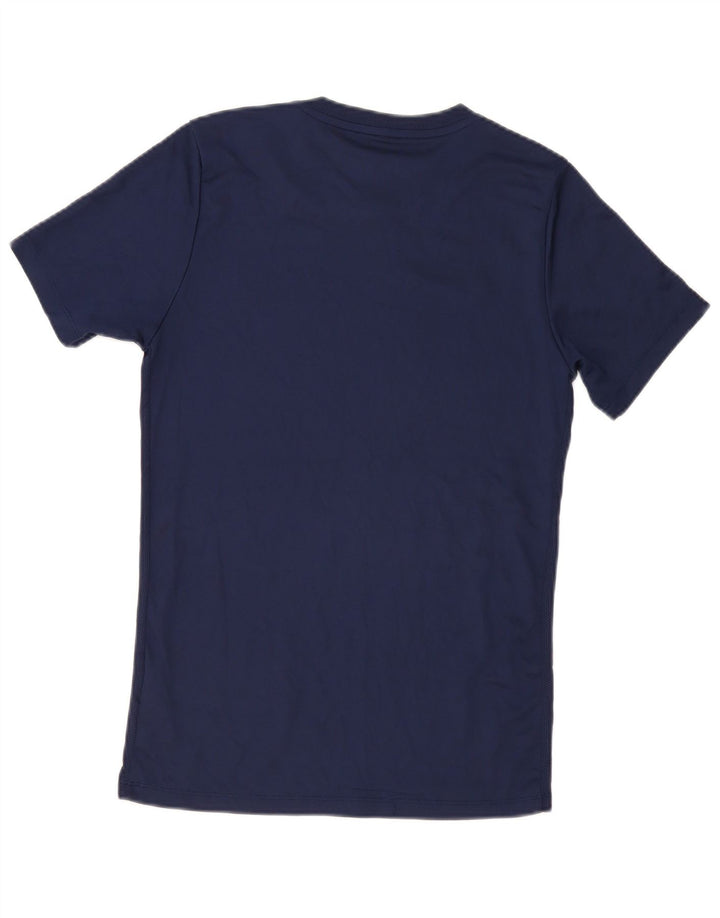 Nike herre Dri Fit T-shirt top lille marineblå polyester