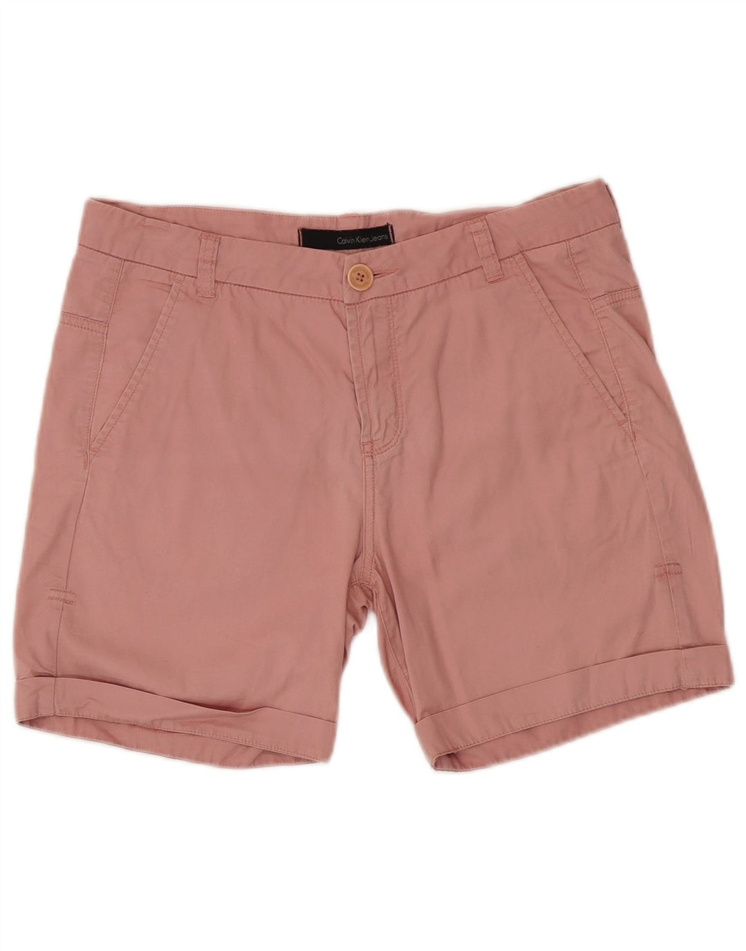 CALVIN KLEIN JEANS Chino Shorts til kvinder W27 Small Pink Bomuld