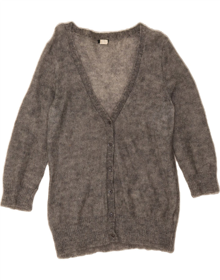J. CREW Womens Cardigan Sweater UK 14 Large Grey Mohair Vintage J. Crew and Second-Hand J. Crew from Messina Hembry 