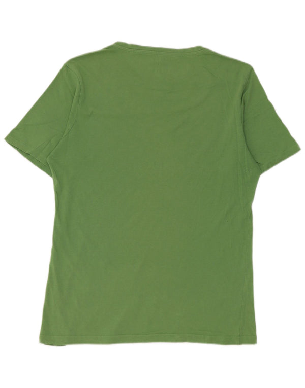 Gas Herre T-Shirt Top XL Grøn Stribet Bomuld
