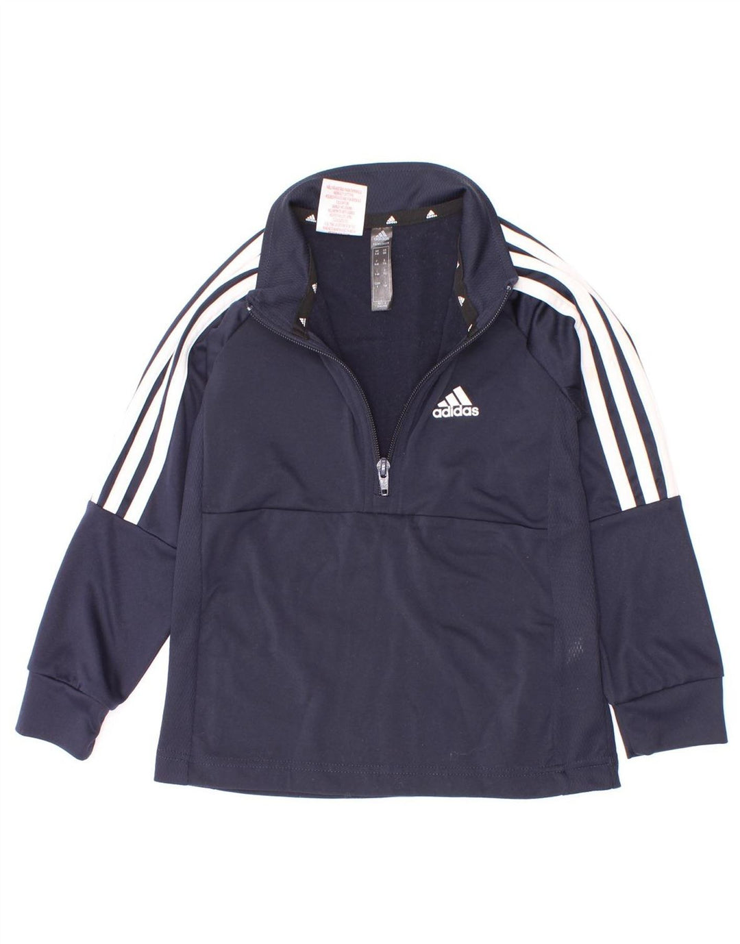 Adidas Boys Aeroready Pullover med lynlås-hals træningsdragt Top 5-6 år Marineblå