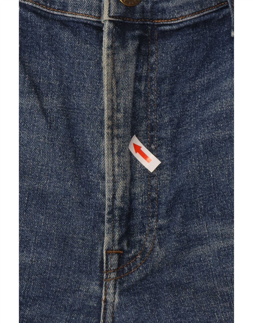 Lee Mens Rider Cropped Jeans W38 L34 blå bomuld
