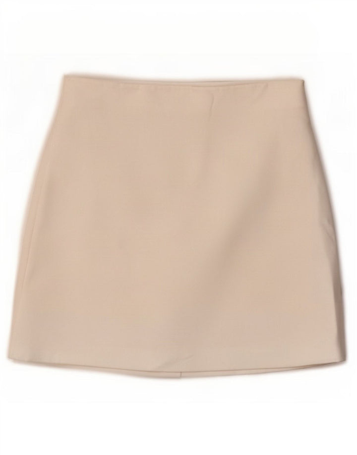 Zara Dame Mini-nederdel XS W24 Hvid