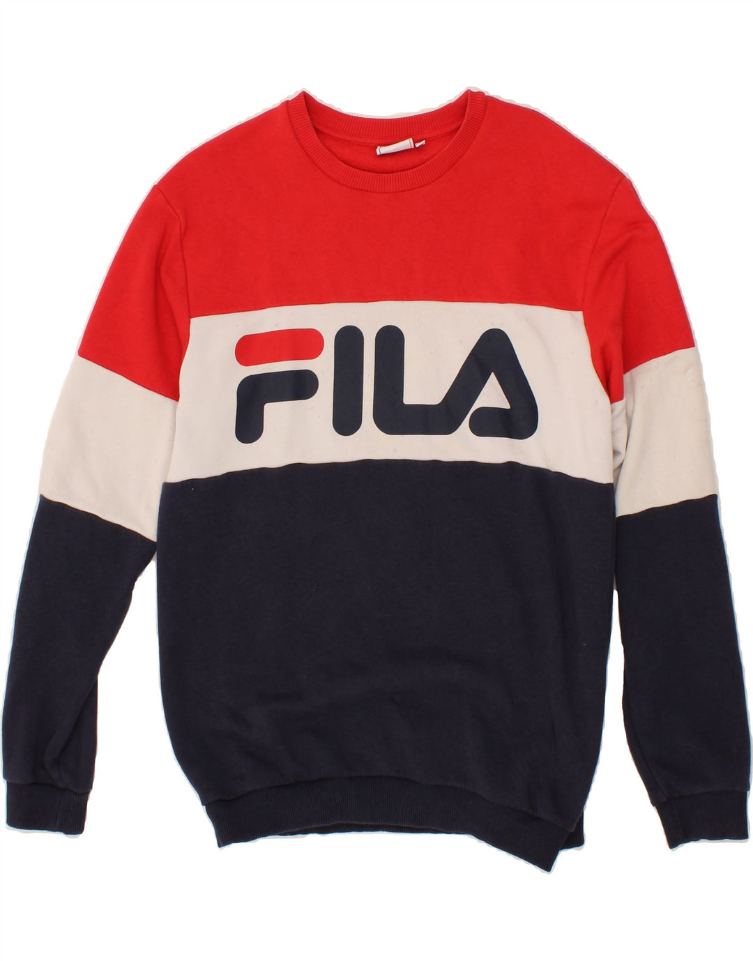 FILA Herre grafisk sweatshirt Jumper Medium Flerfarvet Colourblock