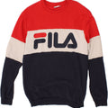 FILA Herre grafisk sweatshirt Jumper Medium Flerfarvet Colourblock