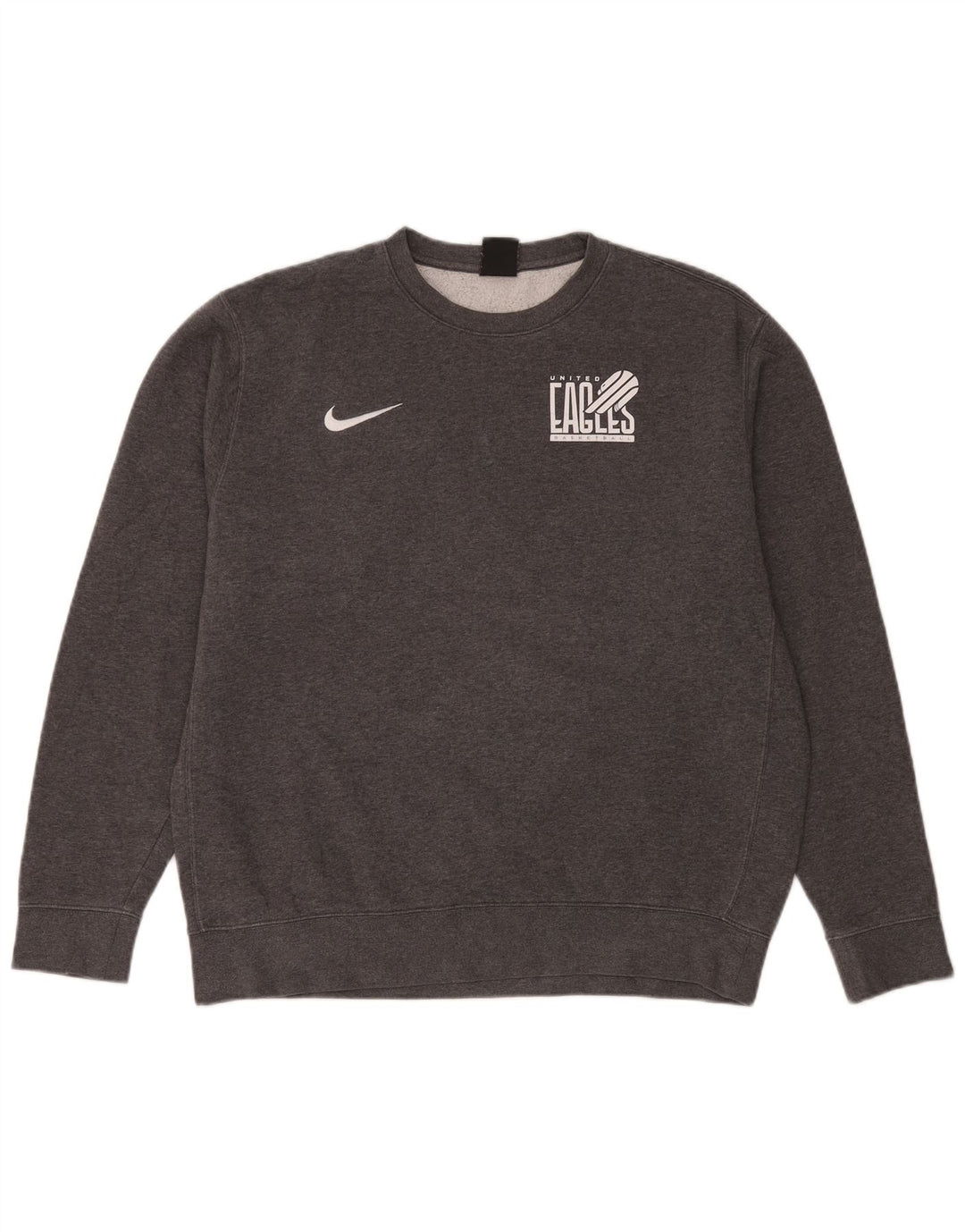 Nike Herre Eagles Grafisk Sweatshirt Jumper Stor Grå Bomuld