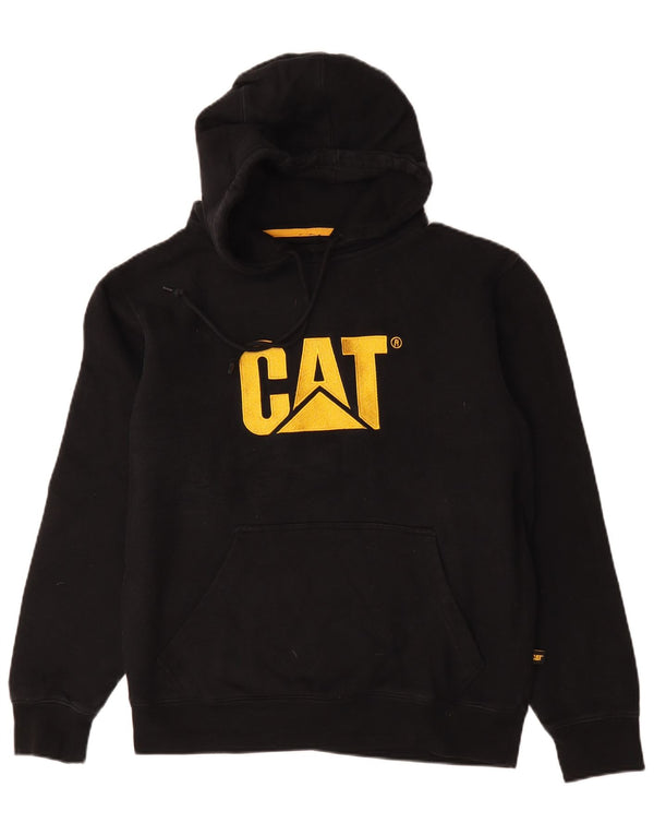 Caterpillar Herre grafisk hættetrøje Jumper Medium Sort Bomuld