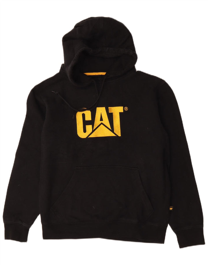 Caterpillar Herre grafisk hættetrøje Jumper Medium Sort Bomuld