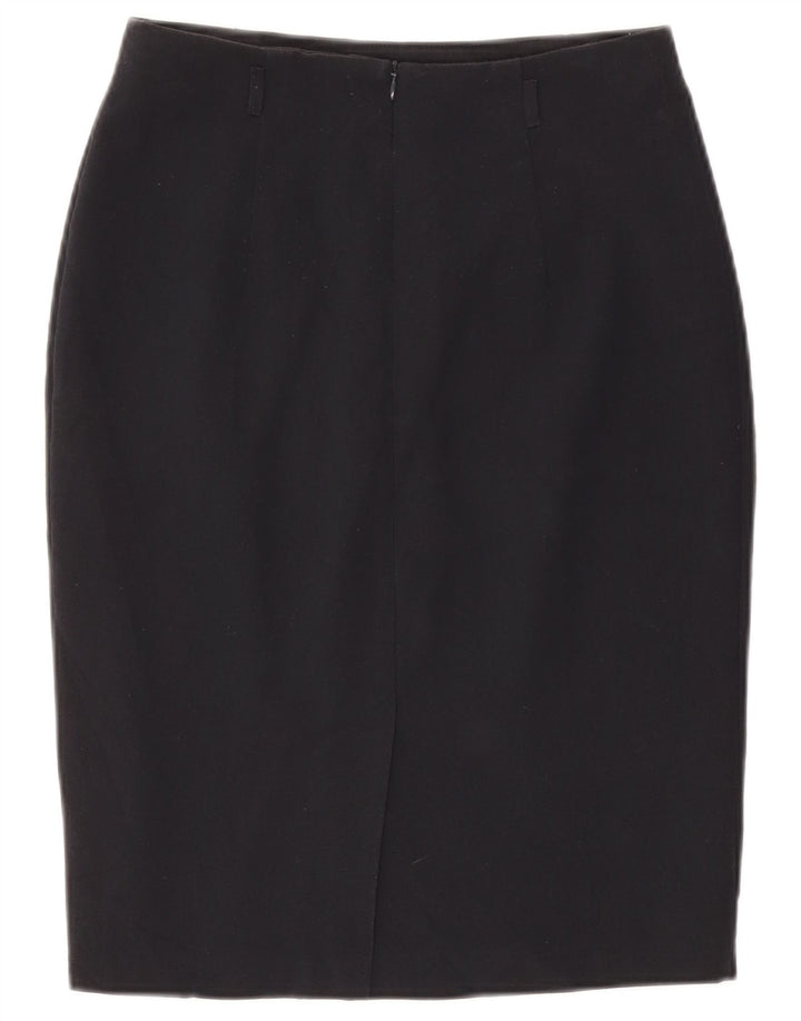 Marks & Spencer Pencil Nederdel til kvinder UK 10 Small W27 Navy Blue Polyester