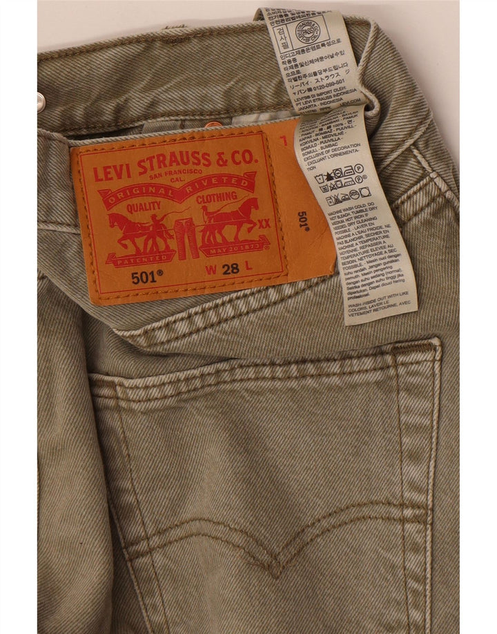 Levi's Herre 501 denimshorts W28 Small Khaki Bomuld
